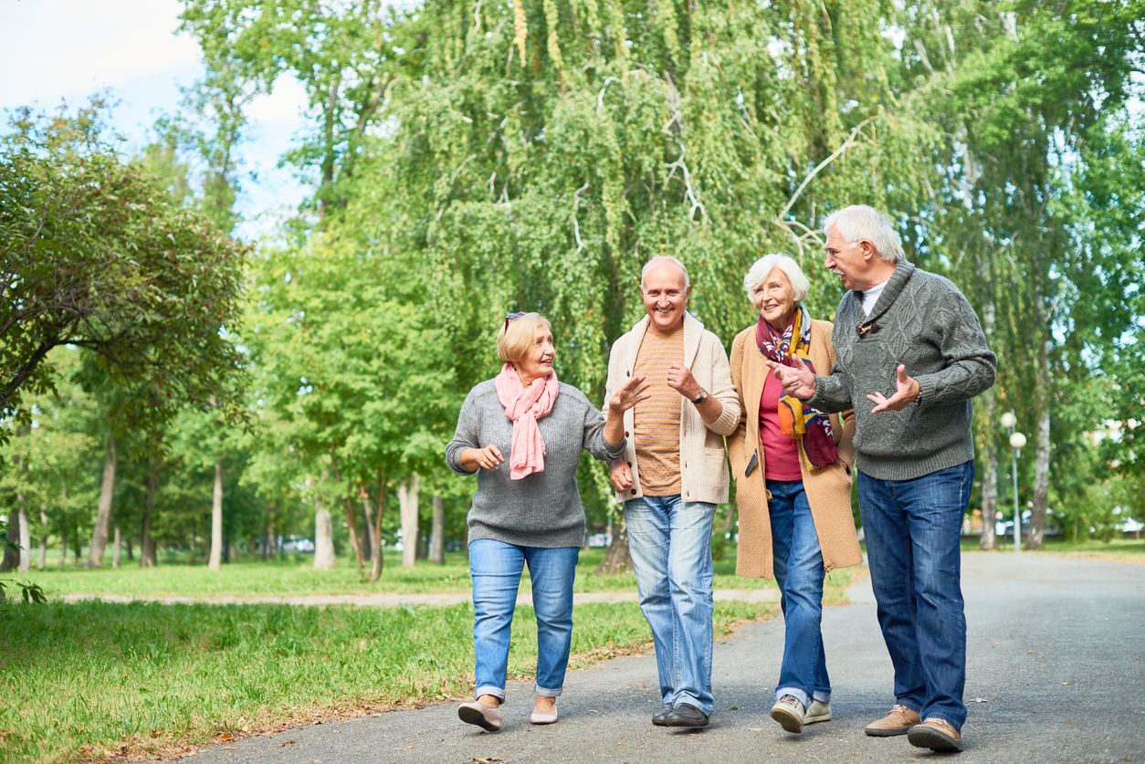 Pleasant Walk at Park https://goldcountryseniorliving.com/blog/what-is-independent-living/