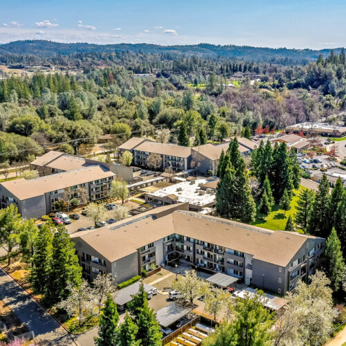 Aerial view of Gold Country Senior Living